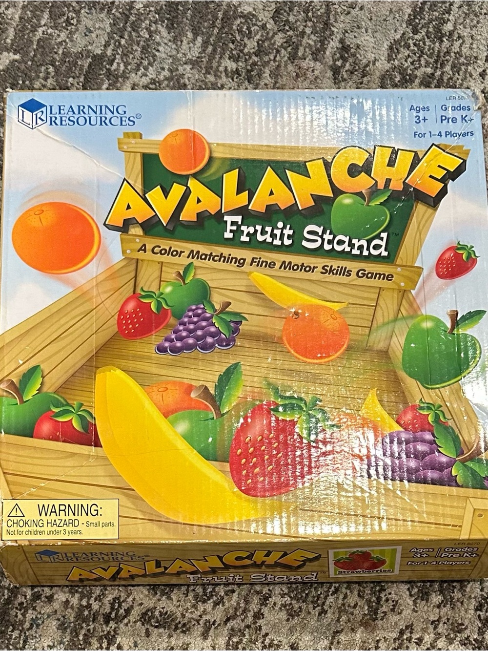 Learning Resources Avalanche Fruit Stand - Colorful Kids Matching Game
